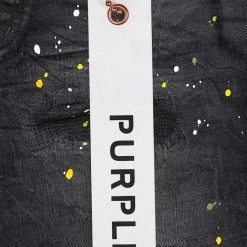 Purple-Brand Jeans - Vintage Black Wash Paint - P001