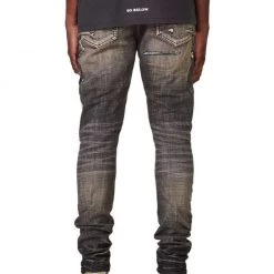 Shop All Purple-Brand Jeans - Grey Black Patched - P001