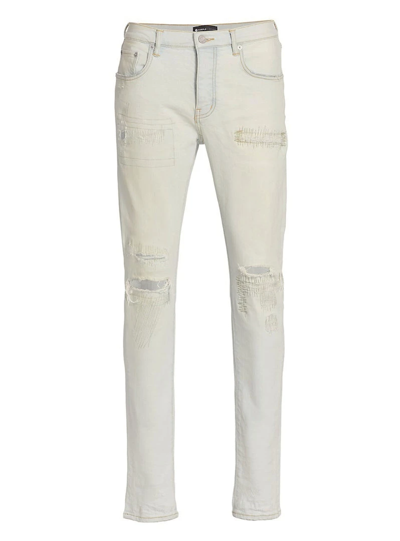Shop All Purple-Brand Jeans - Light Indigo Distressed - P001 1 Shop All Purple-Brand Jeans - Light Indigo Distressed - P001