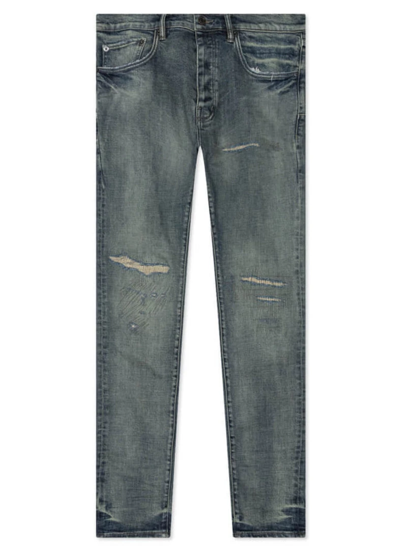 Purple-Brand Jeans - Indigo Overdyed Repair - P001 Shop All 1 Purple-Brand Jeans - Indigo Overdyed Repair - P001 Shop All