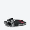 Shop All Moschino Slides - Pool Slides With Logo - Black - JA28032G1CI12000