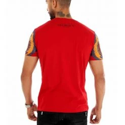 George V T-Shirt - Lion Ornement - Red - GV-2303