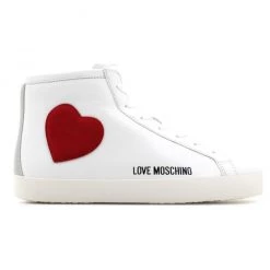 Love Moschino Shoes - Women's High-top Sneakers - White - JA15412G1EI4410A Shop All