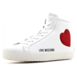 Love Moschino Shoes - Women's High-top Sneakers - White - JA15412G1EI4410A Shop All