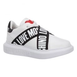 Shop All Moschino Shoes - Women's Shoes Leather Trainers Sneakers - White - JA15264G1EIA110A