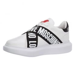 Shop All Moschino Shoes - Women's Shoes Leather Trainers Sneakers - White - JA15264G1EIA110A