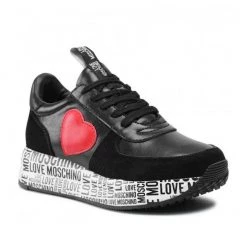 Shop All Moschino Shoes - Women's Sneakers Leather - Black - JA15364G1EIA400A