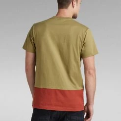 Shop All G-Star T-Shirt - Canoe Colorblock - Army Green - D21204