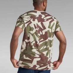 G-Star T-Shirt - Camo Logo - Dk Brick Peacehand - D21379 Shop All