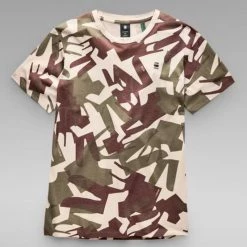 G-Star T-Shirt - Camo Logo - Dk Brick Peacehand - D21379 Shop All
