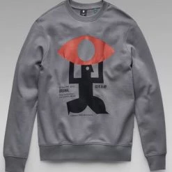 G-Star Sweater - Graphic Crew - Granite - D21164-B782-1468