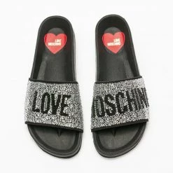 Moschino Slides - Black Slides - JA28203G0E