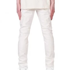 Shop All Purple-Brand Jeans - White Four Pocket Destroy W Silicone Outline - P001