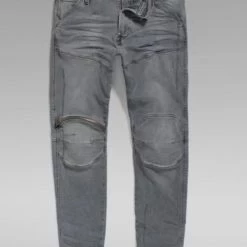 Vengeance78 G-star Jeans - 5620 3D Zip Knee Skinny - Sun Faded Moon Grey Scar Restored - D01252-C910-C951 Shop All