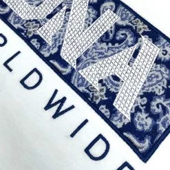 DNA T-Shirt - Worldwide Bandana - White And Navy