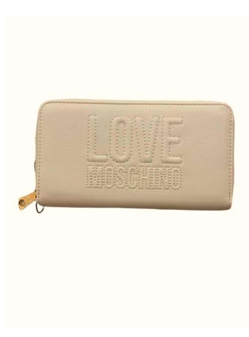 Shop All Moschino Wallet - Zip Around Logo - Cream - JC5659PP1ELL0110 1 Shop All Moschino Wallet - Zip Around Logo - Cream - JC5659PP1ELL0110