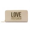 Moschino Wallet - Gold Metal Logo - Cream - JC5611PP1DLJ010A