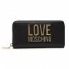 Shop All Moschino Wallet - Gold Metal Logo - Black - JC5611PP1DLJ000A