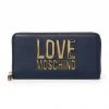 Moschino Wallet - Gold Metal Logo - Navy - JC5611PP1DLJ070A Shop All