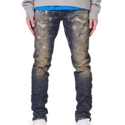 Purple-Brand Jeans - Vintage Dirty White Paint - P002