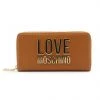 Shop All Moschino Wallet - Gold Metal Logo - Cognac - JC5611PP1DLJ020A