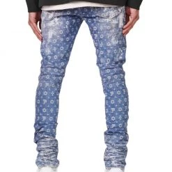 Shop All Purple-Brand Jeans - Super Heavy Waxed Indigo Jacquard Monogram - P001