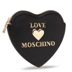 Shop All Moschino Wallet - Gold Logo Coin Purse - Black - JC5620PP1CLF0000