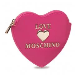 Moschino Wallet - Gold Logo Coin Purse - Pink - JC5620PP1CLF0604