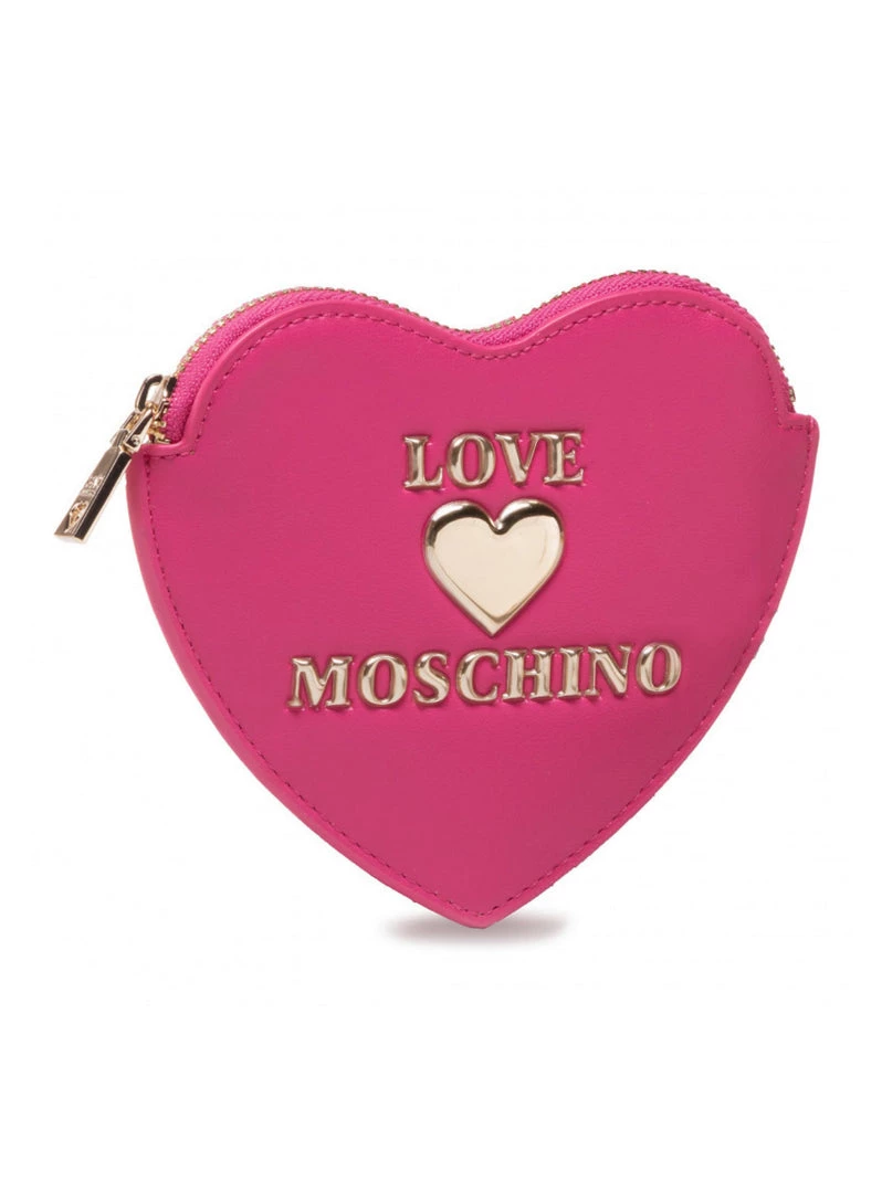 Moschino Wallet - Gold Logo Coin Purse - Pink - JC5620PP1CLF0604 1 Moschino Wallet - Gold Logo Coin Purse - Pink - JC5620PP1CLF0604