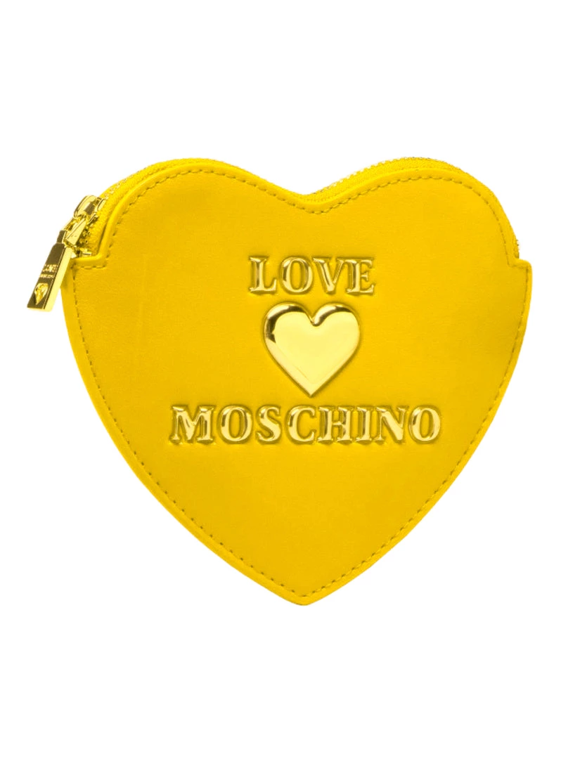 Moschino Wallet - Gold Logo Coin Purse - Yellow - JC5620PP1CLF0400 1 Moschino Wallet - Gold Logo Coin Purse - Yellow - JC5620PP1CLF0400
