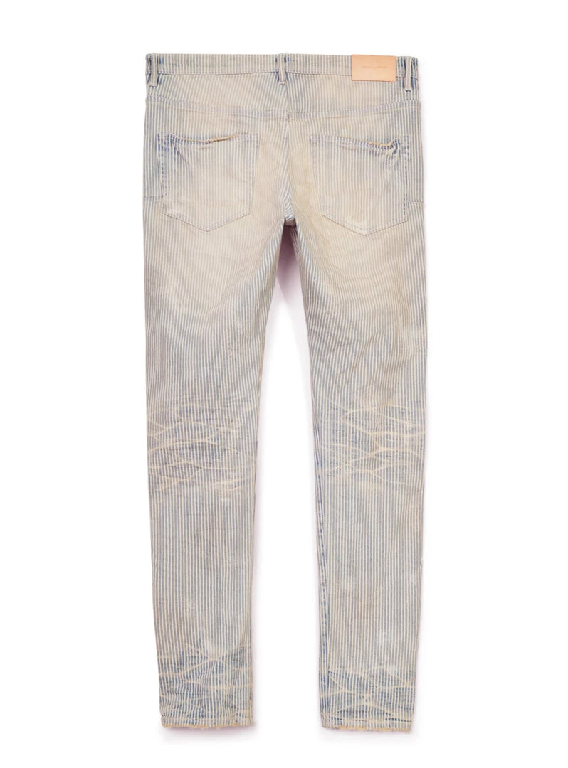 Purple-Brand Jeans - Hickory Stripe Vintage Blowout - P001 4 Purple-Brand Jeans - Hickory Stripe Vintage Blowout - P001