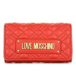 Moschino Wallet - Quilted Large Women Wallet - Red - JC5603PP1DLA0500 Shop All
