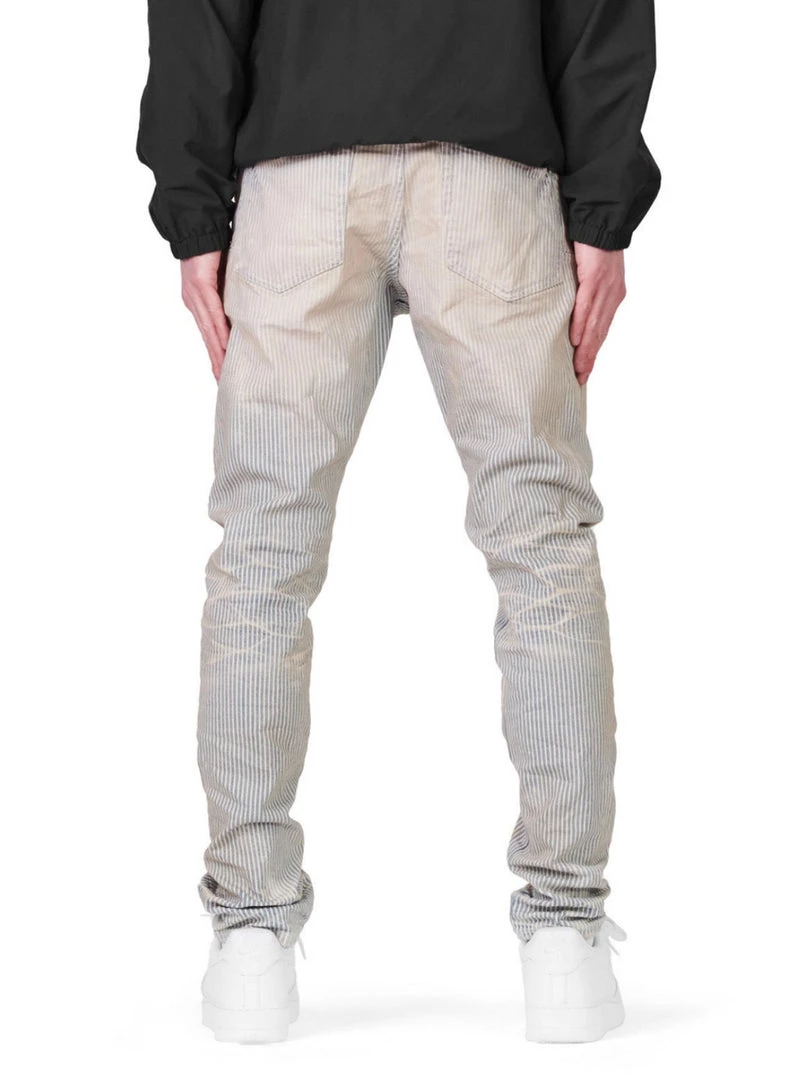 Purple-Brand Jeans - Hickory Stripe Vintage Blowout - P001 2 Purple-Brand Jeans - Hickory Stripe Vintage Blowout - P001