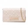 Shop All Moschino Bag - Logo Lettering Quilted Crossbody - Cream - JC4079PP1ELA0110