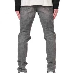 Purple-Brand Jeans - Faded Grey Distress - P001