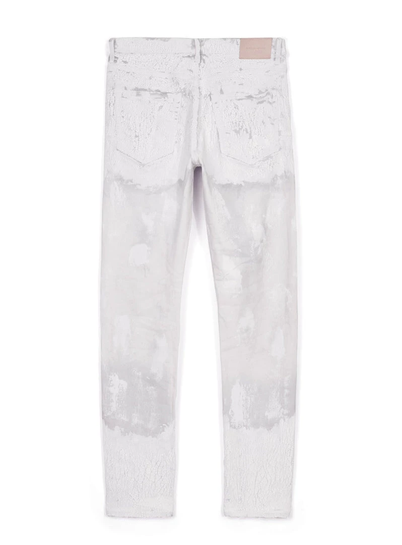 Purple-Brand Jeans - Faded Ecru Crackle - P001 5 Purple-Brand Jeans - Faded Ecru Crackle - P001