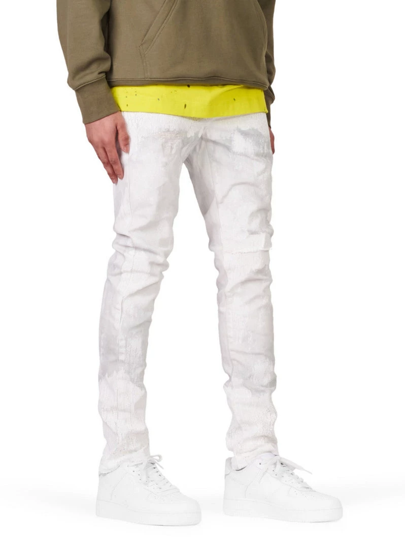 Purple-Brand Jeans - Faded Ecru Crackle - P001 3 Purple-Brand Jeans - Faded Ecru Crackle - P001