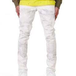 Purple-Brand Jeans - Faded Ecru Crackle - P001