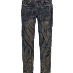 Purple-Brand Jeans - Indigo Brush Stroke Repair - P001 Shop All