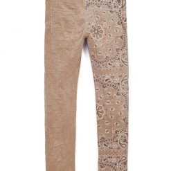 Purple-Brand Jeans - Corduroy Bandana Print Tan - P001 Shop All 9 Purple-Brand Jeans - Corduroy Bandana Print Tan - P001 Shop All