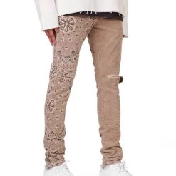 Purple-Brand Jeans - Corduroy Bandana Print Tan - P001 Shop All 7 Purple-Brand Jeans - Corduroy Bandana Print Tan - P001 Shop All