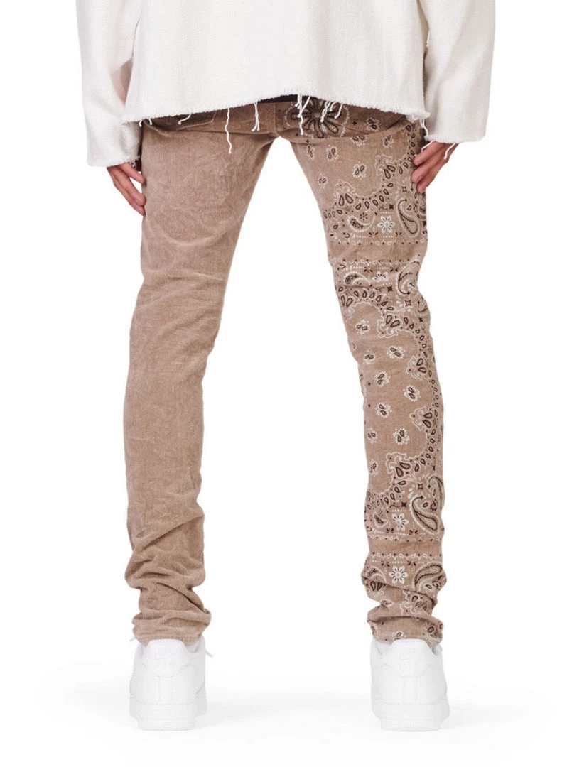 Purple-Brand Jeans - Corduroy Bandana Print Tan - P001 Shop All 2 Purple-Brand Jeans - Corduroy Bandana Print Tan - P001 Shop All