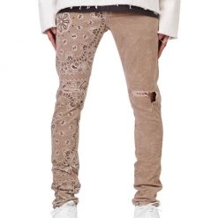 Purple-Brand Jeans - Corduroy Bandana Print Tan - P001 Shop All