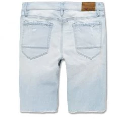 Jordan Craig Shorts - Shredded Denim - Ice Blue - J3185S