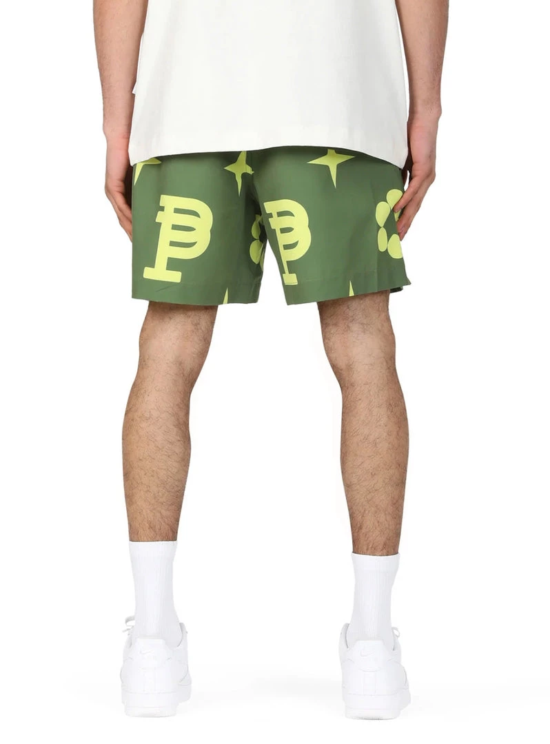 Purple-Brand Swim Shorts - Military Jumbo Monogram - P504 2 Purple-Brand Swim Shorts - Military Jumbo Monogram - P504