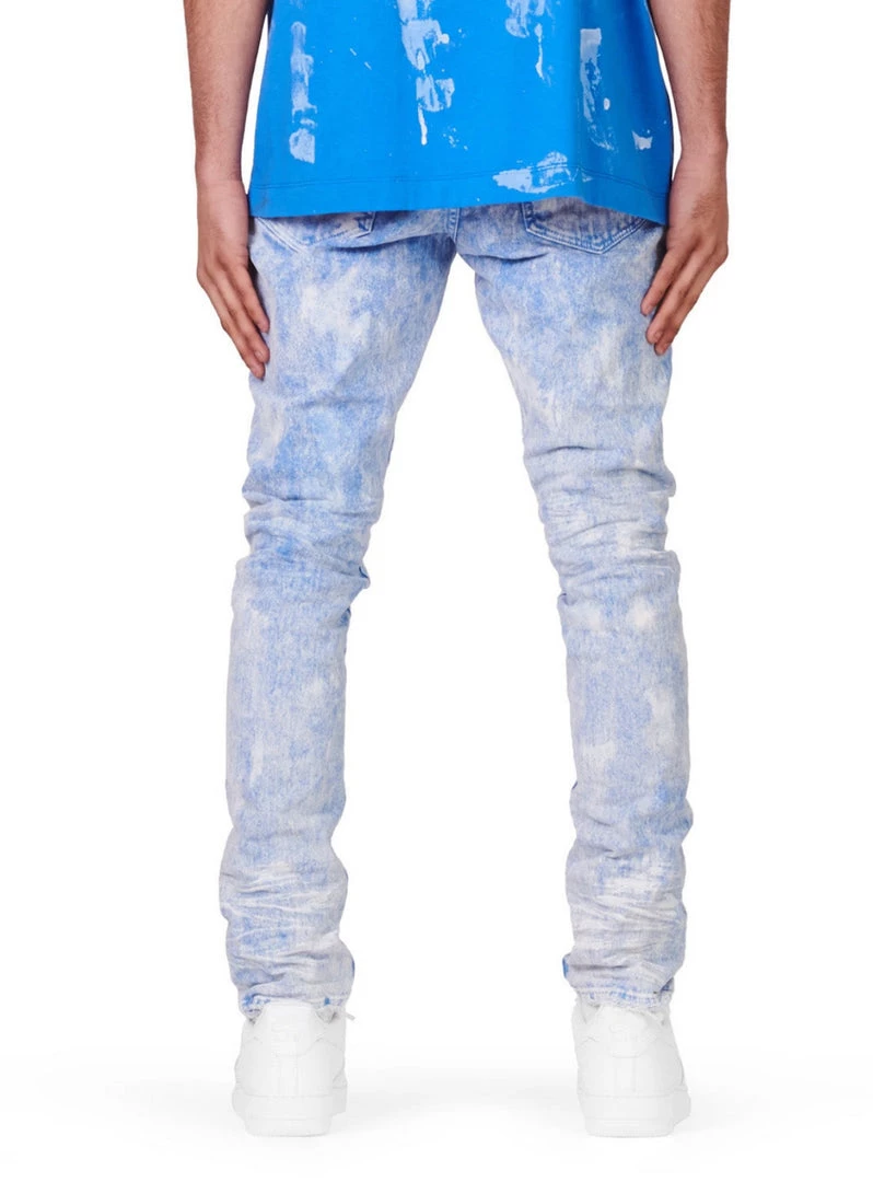 Purple-Brand Jeans - Bright Blue Hard Wax - P001 2 Purple-Brand Jeans - Bright Blue Hard Wax - P001