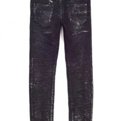 Shop All Purple-Brand Jeans - Black Wash Silver Oil Coated - P001