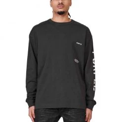 Purple-Brand Long Sleeve Shirt - Black Birds - P204 Shop All