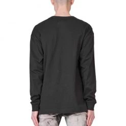 Purple-Brand Long Sleeve Shirt - Black Stencil Logo - P204