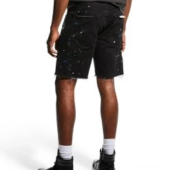 Purple-Brand Jean Shorts - Carpenter Paint Splatter - P020 Shop All
